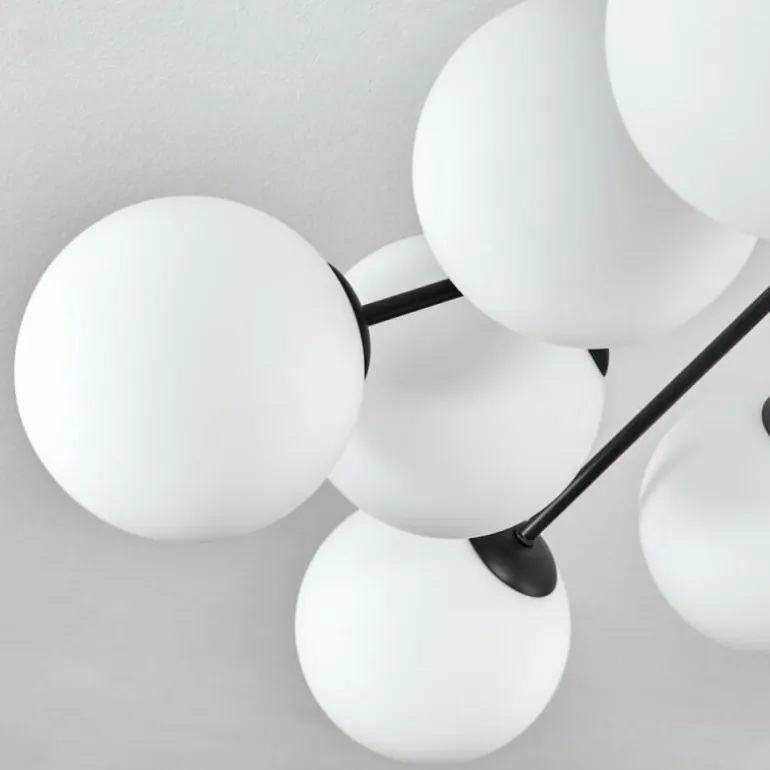 Gastor Plafonnier, Boule lumineuse Blanc, 12 lumières