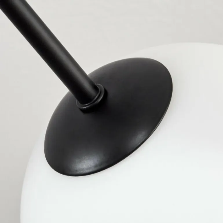 Gastor Plafonnier, Boule lumineuse 87 cm Blanc, 8 lumières