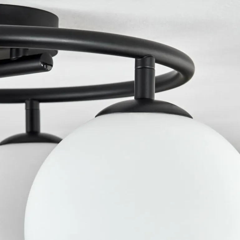 Gastor Plafonnier, Boule lumineuse Blanc, 3 lumières