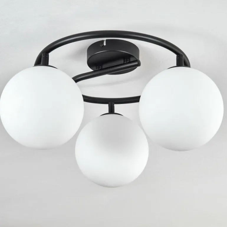 Gastor Plafonnier, Boule lumineuse Blanc, 3 lumières