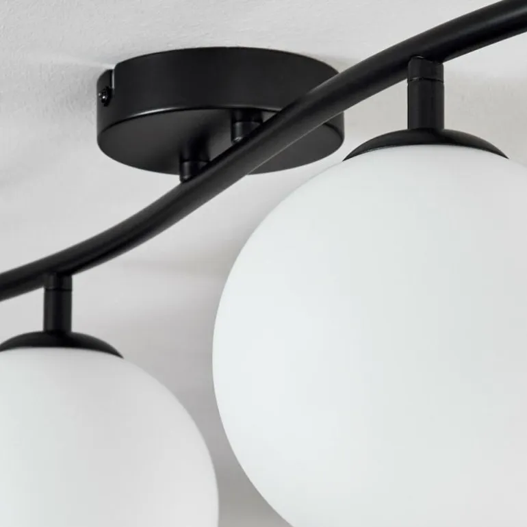 Gastor Plafonnier, Boule lumineuse Blanc, 6 lumières