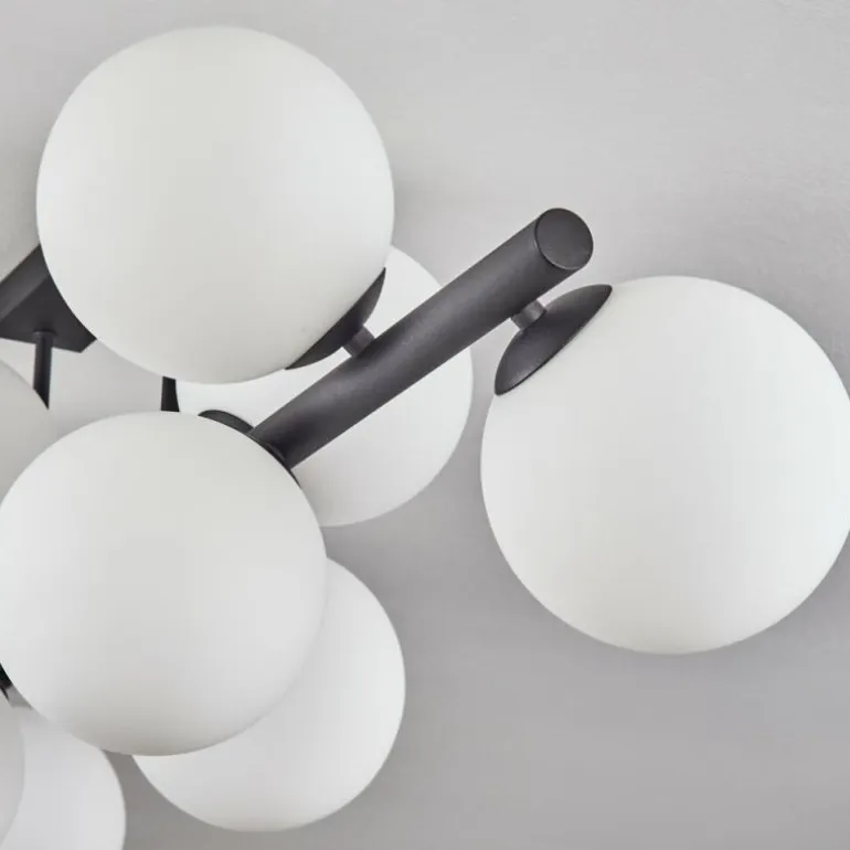 Gastor Plafonnier, Boule lumineuse Blanc, 10 lumières