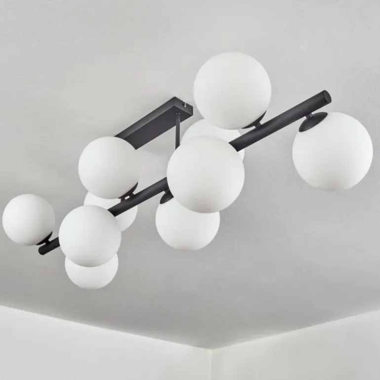 Gastor Plafonnier, Boule lumineuse Blanc, 10 lumières