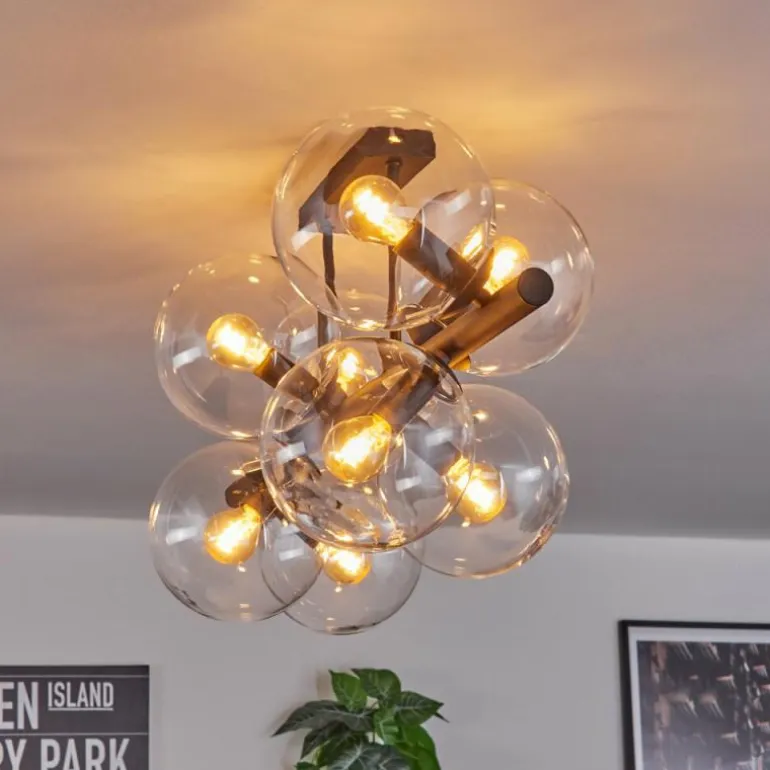 Gastor Plafonnier, Boule lumineuse Clair, 8 lumières