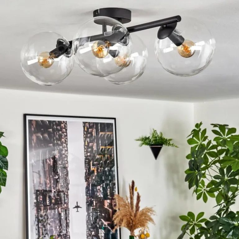 Gastor Plafonnier, Boule lumineuse Clair, 4 lumières