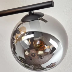 Gastor Plafonnier, Boule lumineuse Ambre, Fumé, 5 lumières