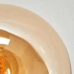 Gastor Plafonnier, Boule lumineuse Ambre, Fumé, 5 lumières