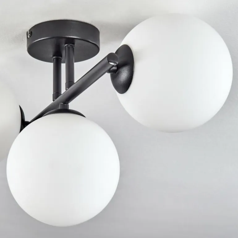 Gastor Plafonnier, Boule lumineuse Blanc, 3 lumières