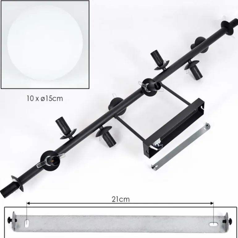 Gastor Plafonnier, Boule lumineuse Blanc, 10 lumières