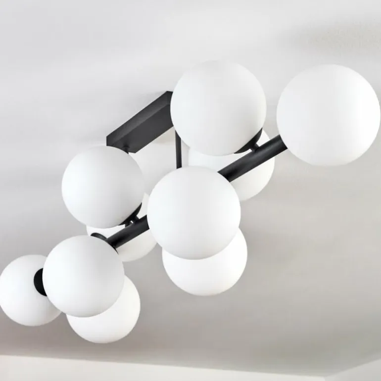 Gastor Plafonnier, Boule lumineuse Blanc, 10 lumières