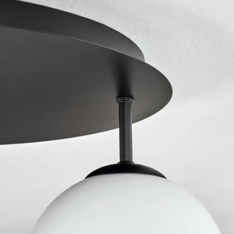 Gastor Plafonnier, Boule lumineuse 45 cm Blanc, 5 lumières