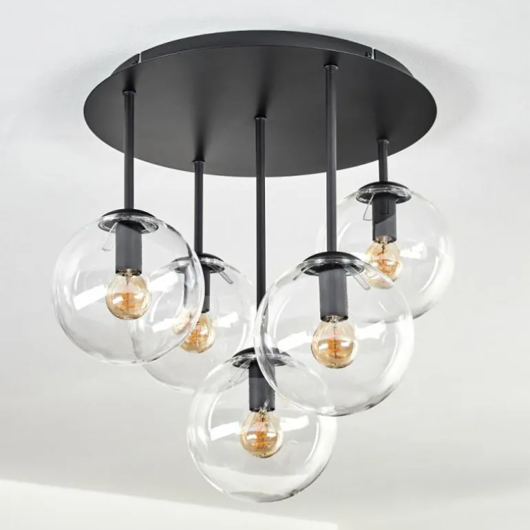 Gastor Plafonnier, Boule lumineuse 45 cm Clair, 5 lumières