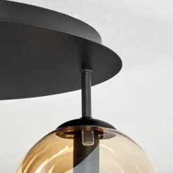 Gastor Plafonnier, Boule lumineuse 45 cm Ambre, 5 lumières