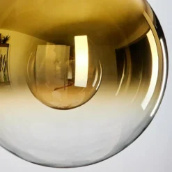 Gastor Suspension, Boule lumineuse Or, Clair, 1 lumière