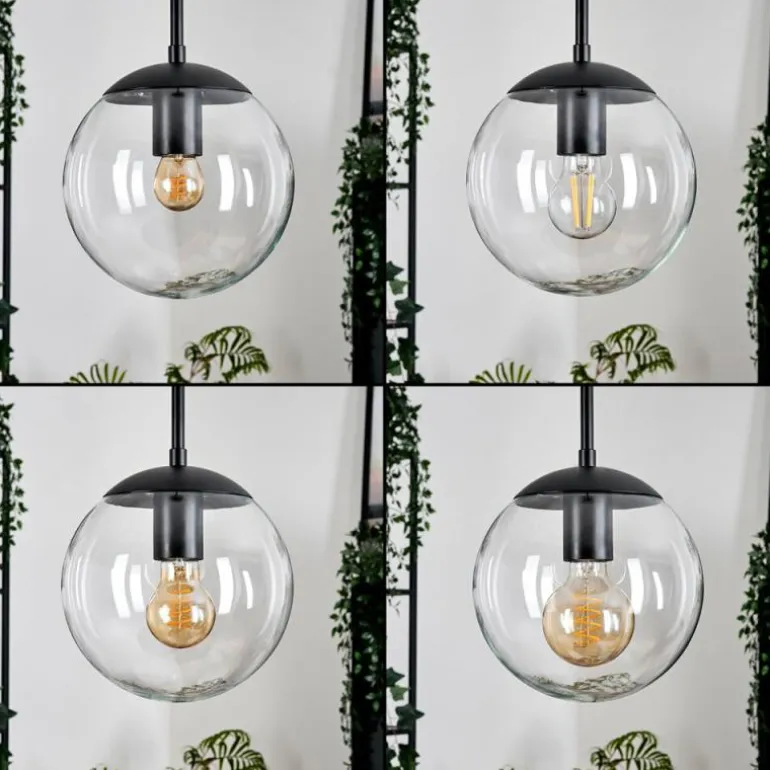 Gastor Suspension, Boule lumineuse 30 cm Clair, 3 lumières