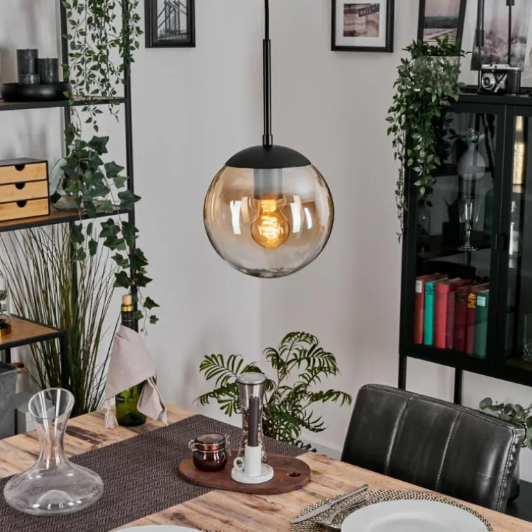 Gastor Suspension, Boule lumineuse Ambre, Clair, 1 lumière