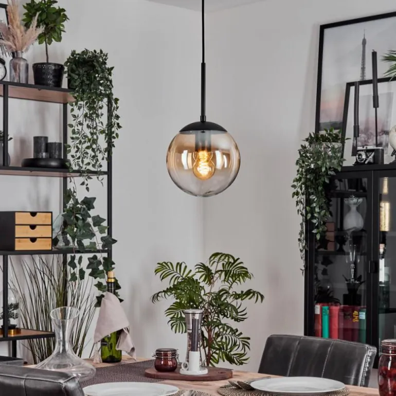 Gastor Suspension, Boule lumineuse Ambre, Clair, 1 lumière