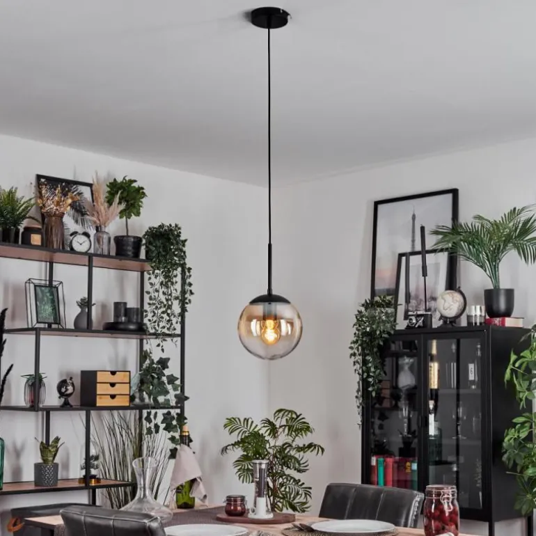 Gastor Suspension, Boule lumineuse Ambre, Clair, 1 lumière