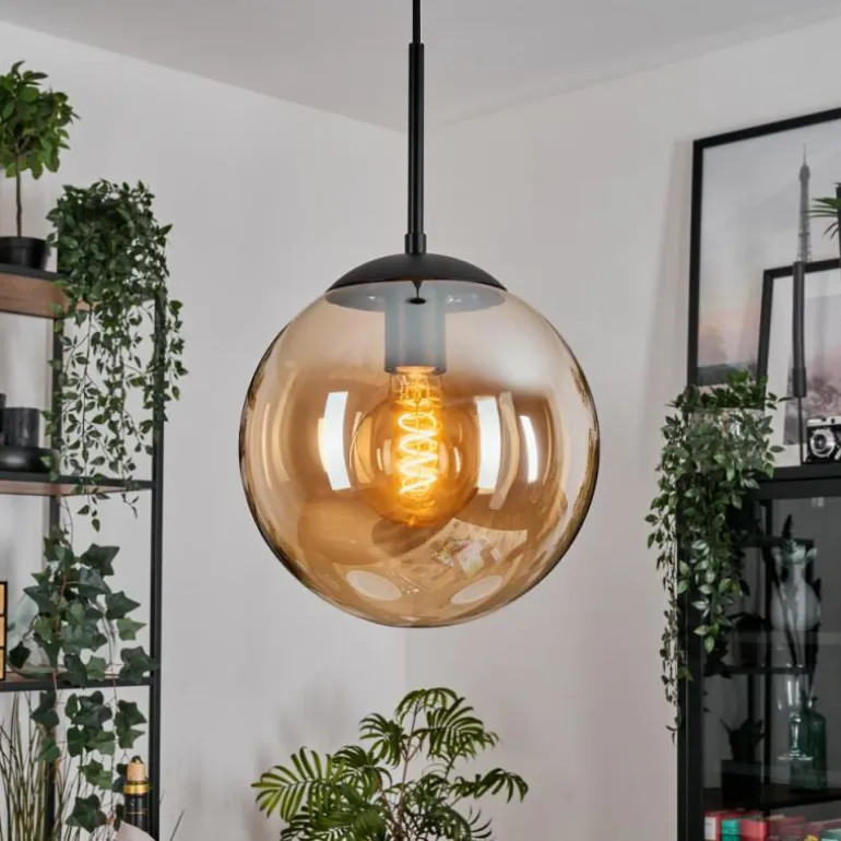 Gastor Suspension, Boule lumineuse 25 cm Ambre, 1 lumière