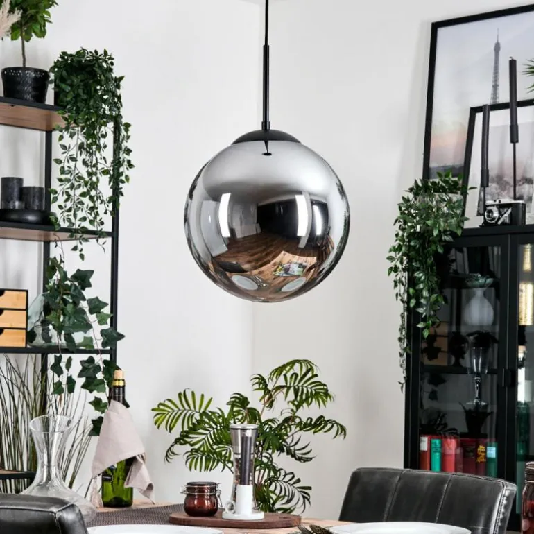 Gastor Suspension, Boule lumineuse 30 cm Fumé, 1 lumière