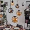 Gastor Suspension, Boule lumineuse 45 cm Noir, 5 lumières