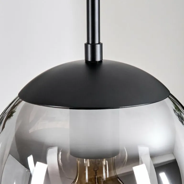 Gastor Suspension, Boule lumineuse Clair, Fumé, 3 lumières