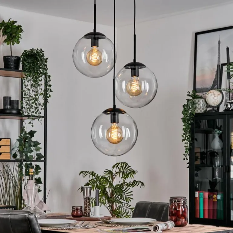 Gastor Suspension, Boule lumineuse Clair, 3 lumières