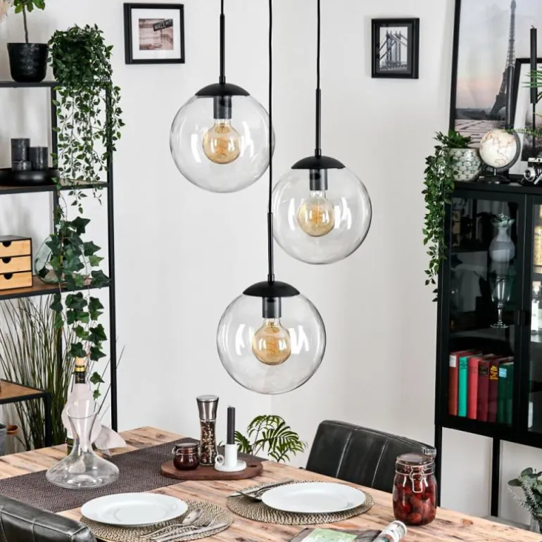 Gastor Suspension, Boule lumineuse Clair, 3 lumières