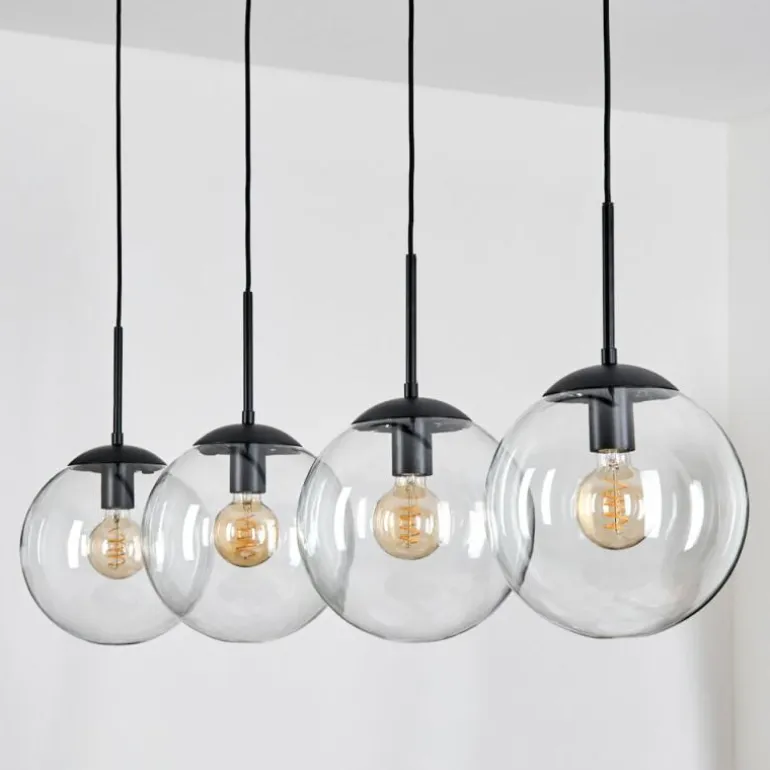 Gastor Suspension, Boule lumineuse, Suspension Clair, 4 lumières