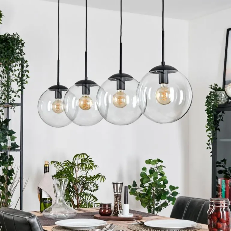 Gastor Suspension, Boule lumineuse, Suspension Clair, 4 lumières