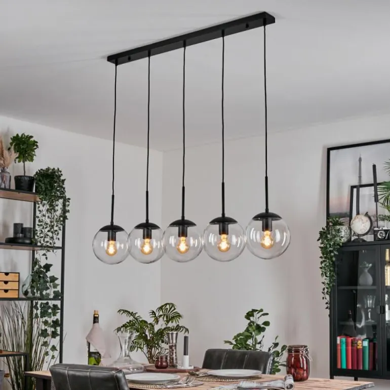 Gastor Suspension, Boule lumineuse, Suspension Clair, 5 lumières