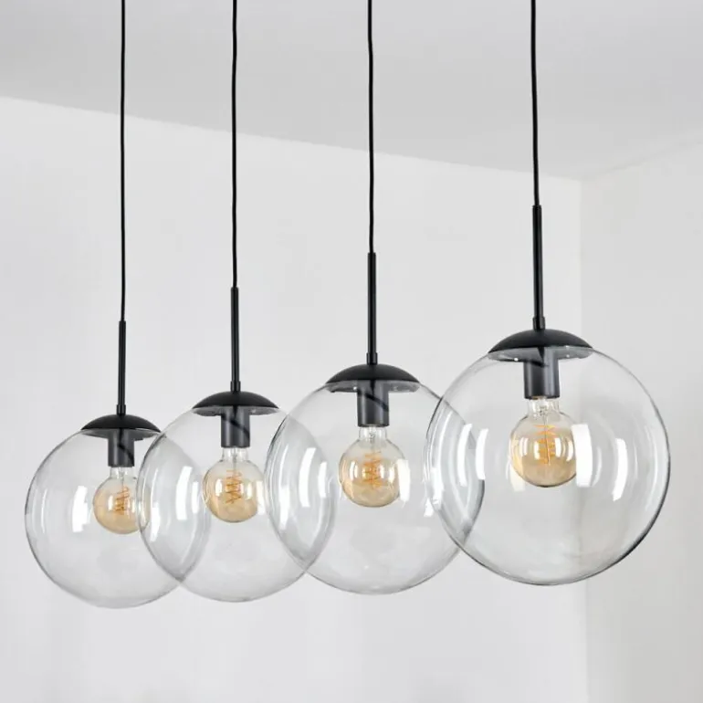 Gastor Suspension, Boule lumineuse, Suspension Clair, 4 lumières