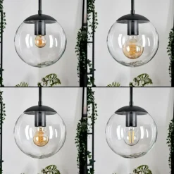 Gastor Suspension, Boule lumineuse, Suspension Clair, 4 lumières
