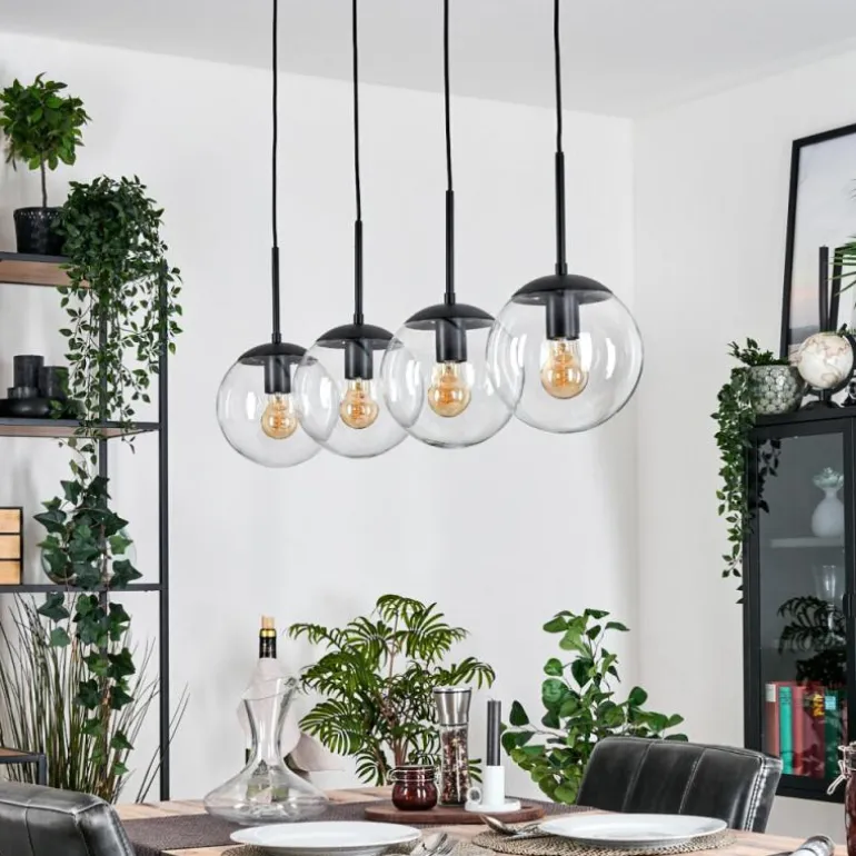 Gastor Suspension, Boule lumineuse, Suspension Clair, 4 lumières