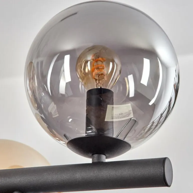 Gastor Suspension, Boule lumineuse, Suspension Ambre, Fumé, 10 lumières