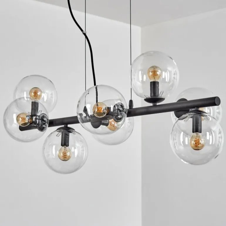 Gastor Suspension, Boule lumineuse, Suspension Clair, 8 lumières