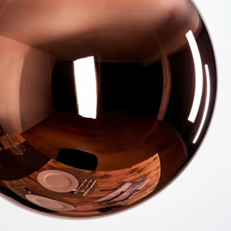Gastor Suspension, Boule lumineuse, Suspension Cuivré, 1 lumière