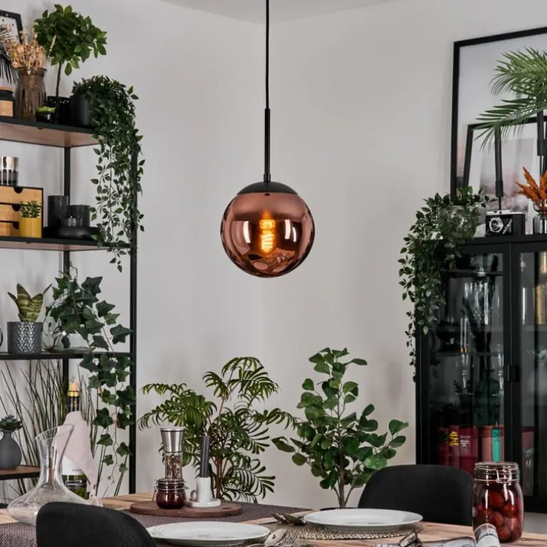 Gastor Suspension, Boule lumineuse, Suspension Cuivré, 1 lumière