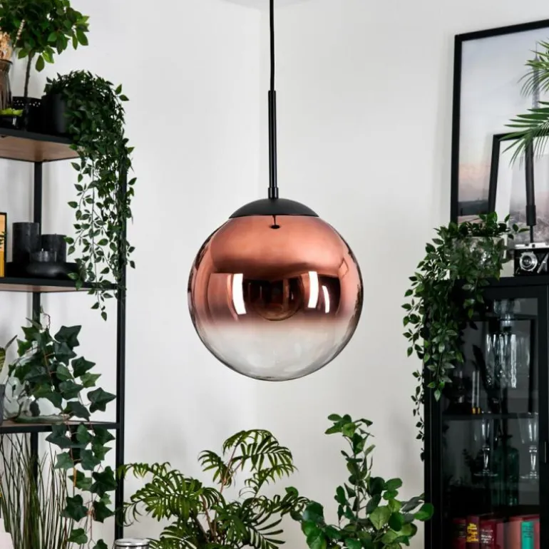 Gastor Suspension, Boule lumineuse, Suspension Clair, Cuivré, 1 lumière