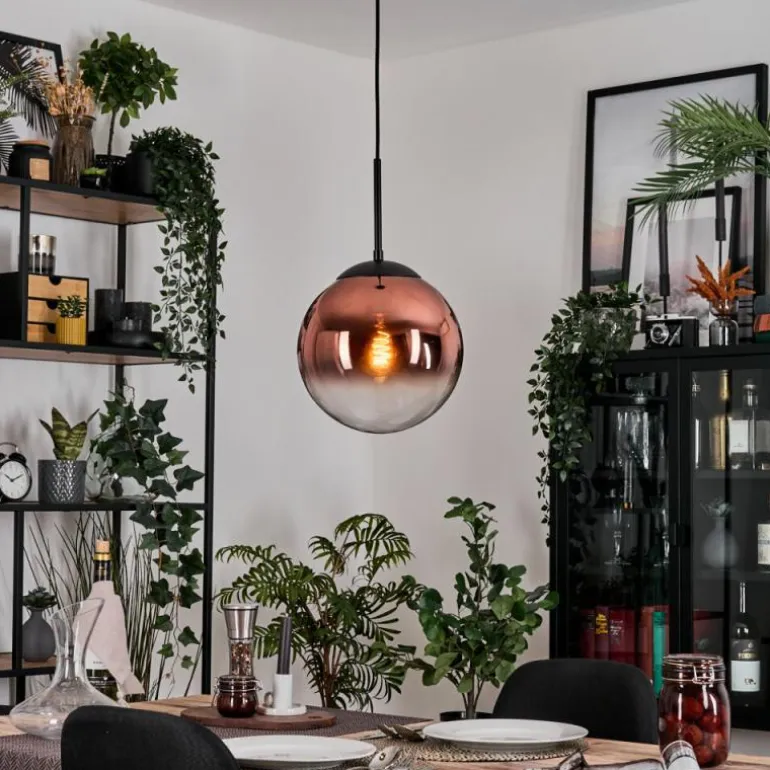 Gastor Suspension, Boule lumineuse, Suspension Clair, Cuivré, 1 lumière