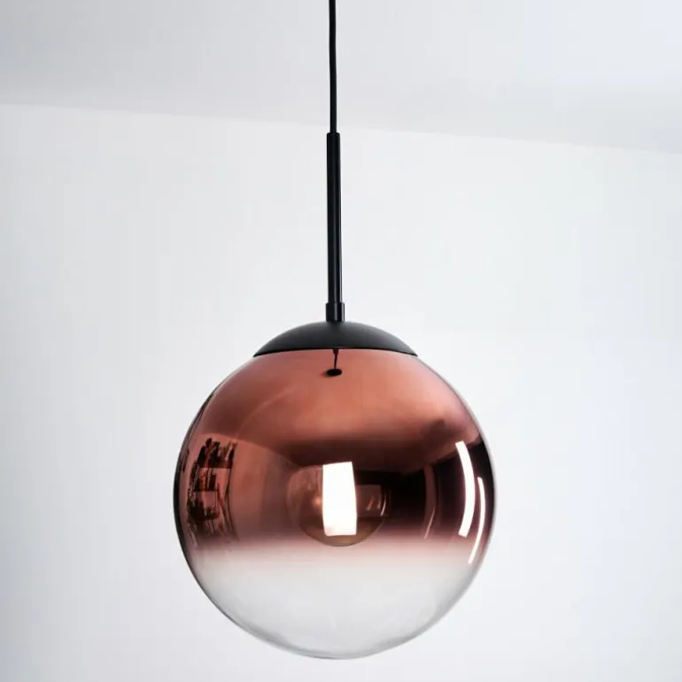 Gastor Suspension, Boule lumineuse, Suspension Clair, Cuivré, 1 lumière