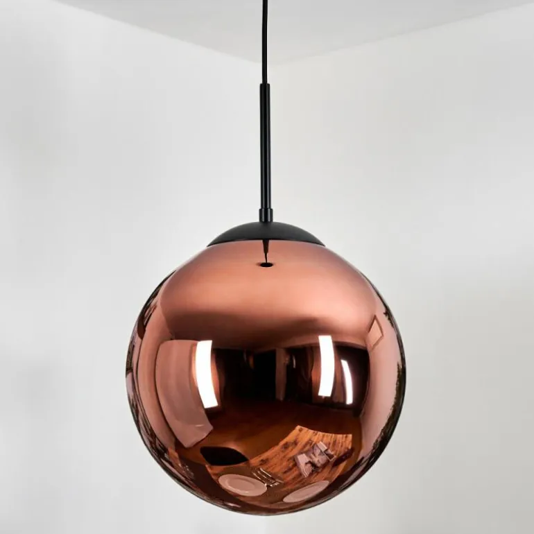 Gastor Suspension, Boule lumineuse, Suspension Cuivré, 1 lumière