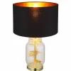 Ginko Lampe à poser Luminaires Globo Lighting Laiton, Transparent, 1 lumière