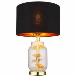 Ginko Lampe à poser Luminaires Globo Lighting Laiton, Transparent, 1 lumière