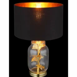 Ginko Lampe à poser Luminaires Globo Lighting Laiton, Transparent, 1 lumière