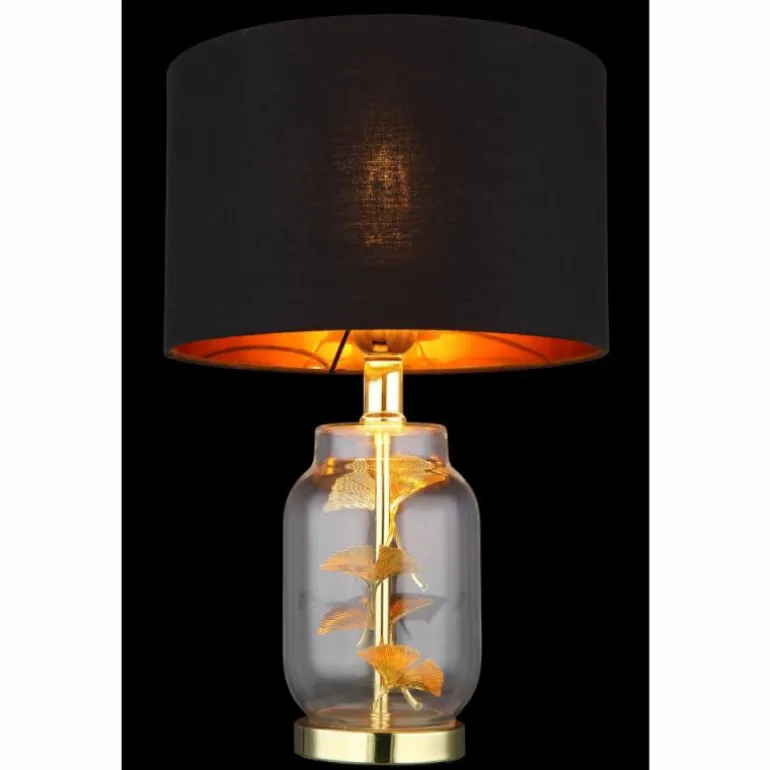 Ginko Lampe à poser Luminaires Globo Lighting Laiton, Transparent, 1 lumière