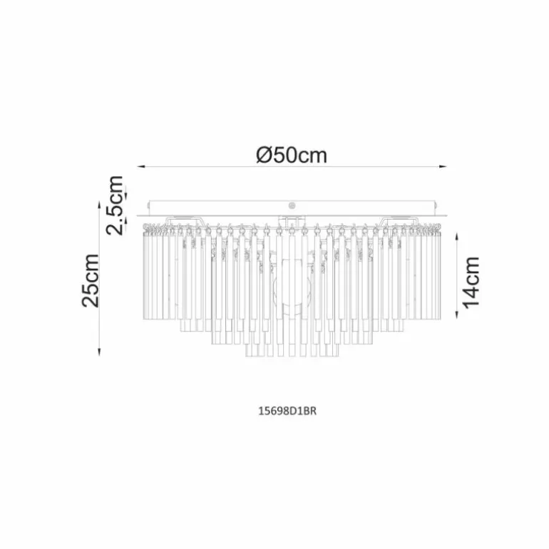 Gorley Plafonnier Luminaires Globo Lighting Chrome, Noir, 5 lumières
