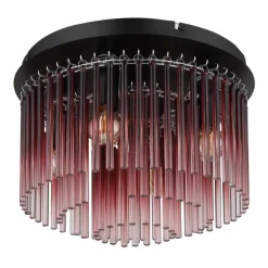 Gorley Plafonnier Luminaires Globo Lighting Chrome, Noir, 5 lumières