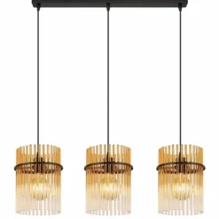 Gorley Suspension Luminaires Globo Lighting Noir, 3 lumières