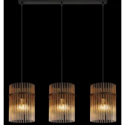 Gorley Suspension Luminaires Globo Lighting Noir, 3 lumières